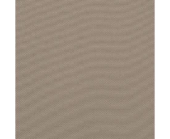 Pernă de șezlong, gri taupe, 200x50x3 cm, textil oxford, 8 image