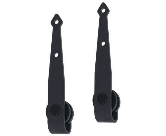 Set glisare ușă mini pentru dulap, oțel carbon, 152 cm, 4 image