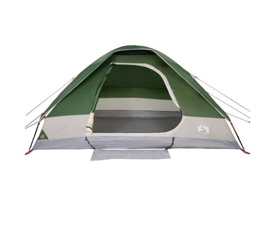 Cort de camping cupolă pentru 6 persoane, verde, impermeabil, 6 image