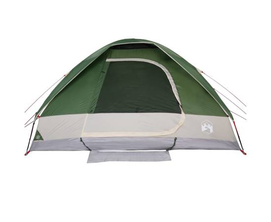 Cort de camping cupolă pentru 6 persoane, verde, impermeabil, 7 image