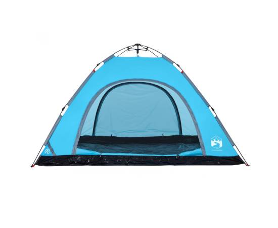 Cort de camping pentru 5 persoane, eliberare rapidă, albastru, 7 image