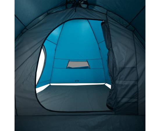 Cort de camping pentru 8 persoane, albastru, impermeabil, 10 image