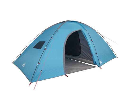 Cort de camping pentru 8 persoane, albastru, impermeabil, 6 image