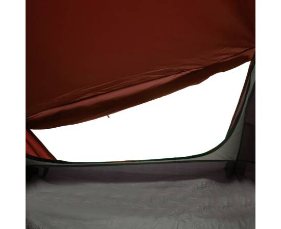 Cort de camping tunel 1 persoane, gri/portocaliu, impermeabil, 10 image