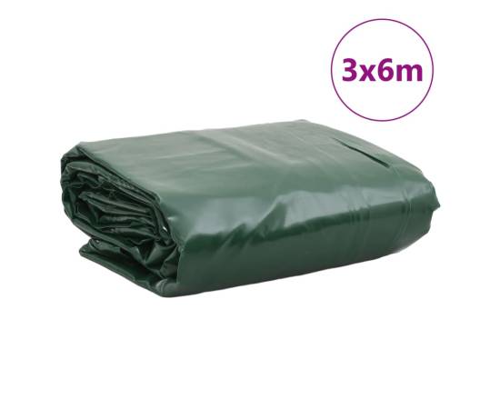 Prelată, verde, 3x6 m, 650 g/m², 9 image