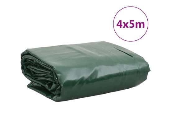 Prelată, verde, 4x5 m, 650 g/m², 9 image