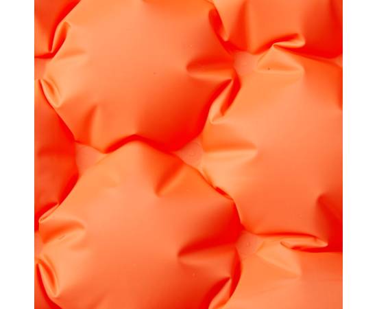 Saltea camping auto-gonflabilă cu perne, 2 persoane, portocaliu, 3 image