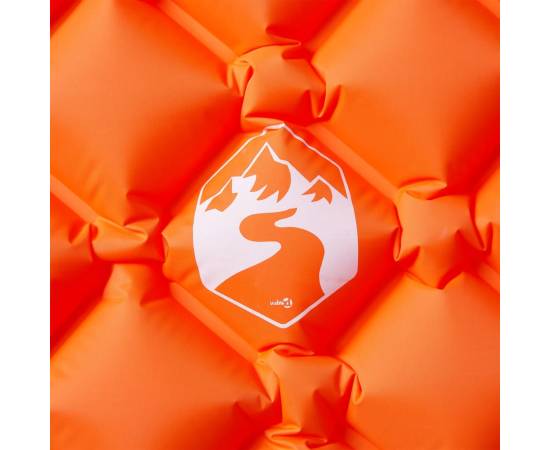 Saltea gonflabilă de camping, 1 persoană portocaliu 190x58x6 cm, 3 image