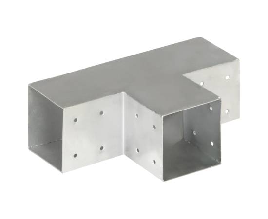 Conectori grindă, formă t, 4 buc, 101x101 mm, metal galvanizat, 4 image