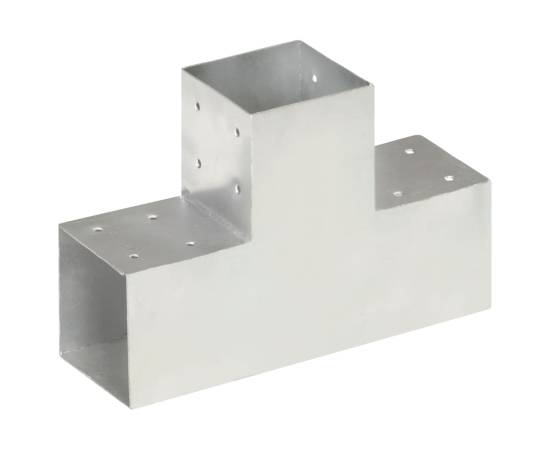 Conectori grindă, formă t, 4 buc, 101x101 mm, metal galvanizat, 2 image