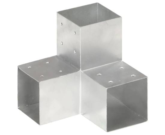 Conectori grindă, formă y, 4 buc, 101x101 mm, metal galvanizat, 2 image