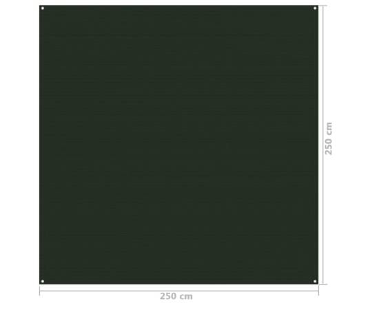 Covor pentru cort, verde închis, 250x250 cm, 4 image