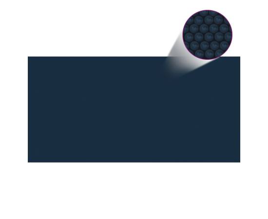 Folie solară piscină, plutitoare, negru/albastru 549x274 cm pe, 2 image