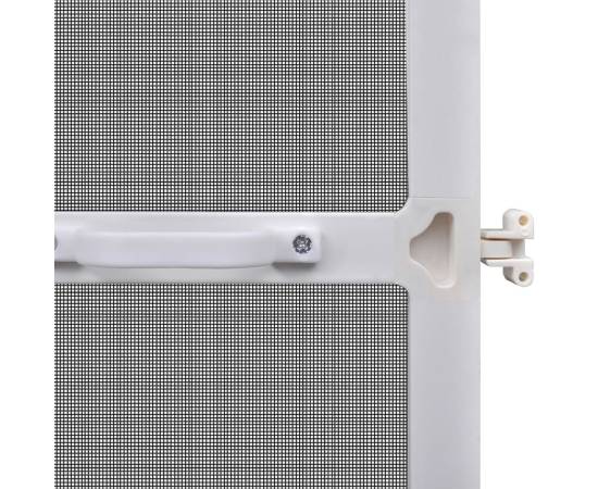 Plasă insecte cu balamale pentru uși, alb, 100 x 215 cm, 6 image