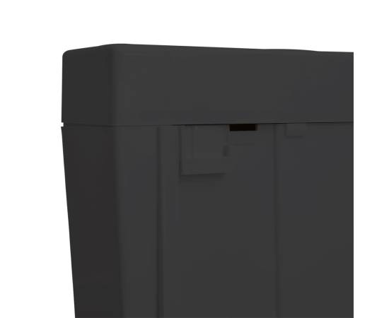 Rezervor de toaletă cu admisie de apă pe fund, 3/6 l, negru, 5 image