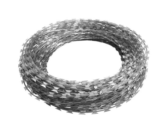 Sârmă ghimpată cu cleme concertina nato, oțel galvanizat, 300 m, 2 image