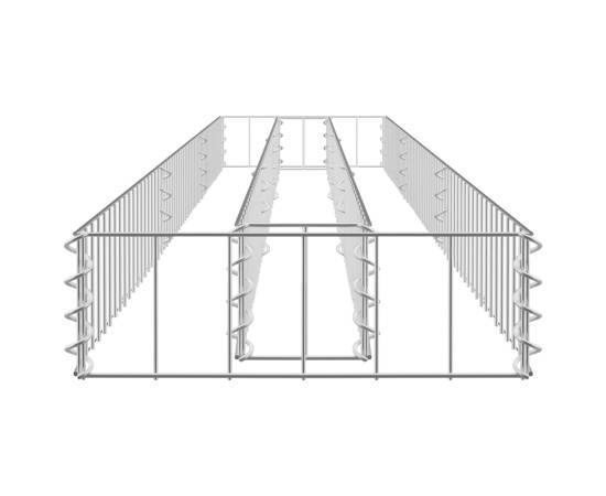 Strat înălțat gabion, 270x30x10 cm, oțel galvanizat, 5 image