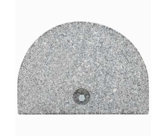 Suport umbrelă de soare, gri, granit, 10 kg, curbat, 3 image