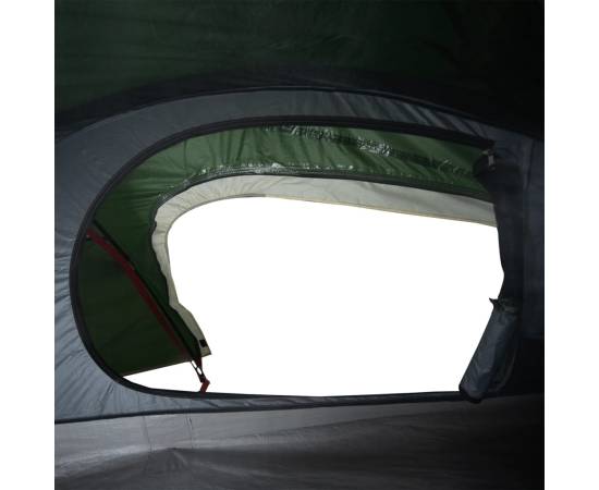 Cort de camping cupolă pentru 1 persoană, verde, impermeabil, 11 image