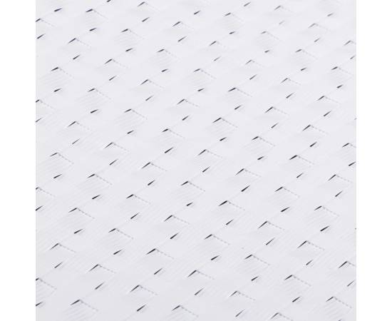Paravane pentru balcon, 10 buc., alb, 255x19 cm, poliratan, 6 image