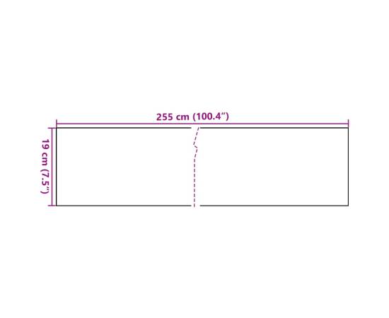 Paravane pentru balcon, 10 buc., alb, 255x19 cm, poliratan, 7 image