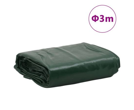 Prelată, verde, Ø 3 m, 650 g/m², 8 image