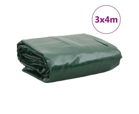 Prelată, verde, 3x4 m, 650 g/m², 9 image