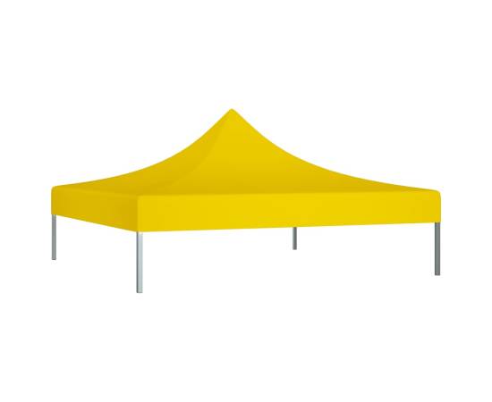 Acoperiș pentru cort de petrecere, galben, 2 x 2 m, 270 g/m², 2 image