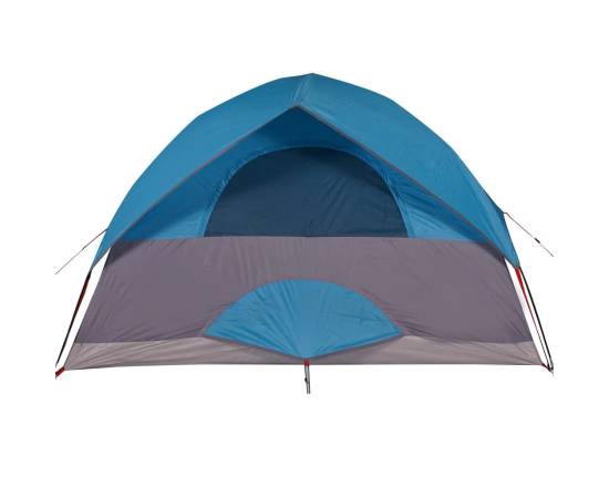 Cort de camping cupolă pentru 3 persoane, albastru, impermeabil, 10 image