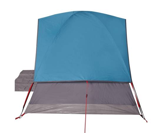 Cort de camping cupolă pentru 3 persoane, albastru, impermeabil, 9 image