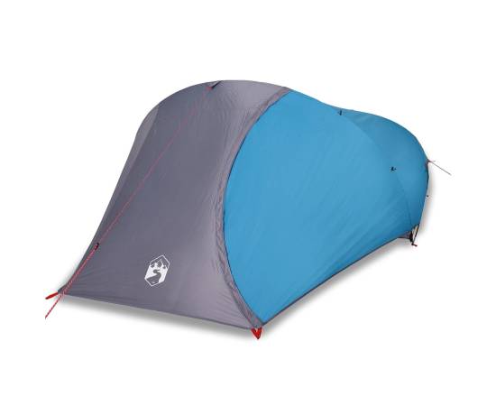 Cort de camping cupolă pentru 4 persoane, albastru, impermeabil, 2 image