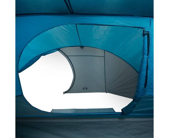 Cort de camping cupolă pentru 4 persoane, albastru, impermeabil, 11 image