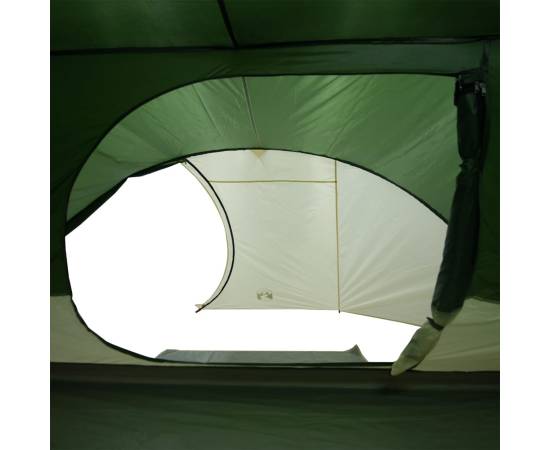 Cort de camping cupolă pentru 4 persoane, verde, impermeabil, 11 image