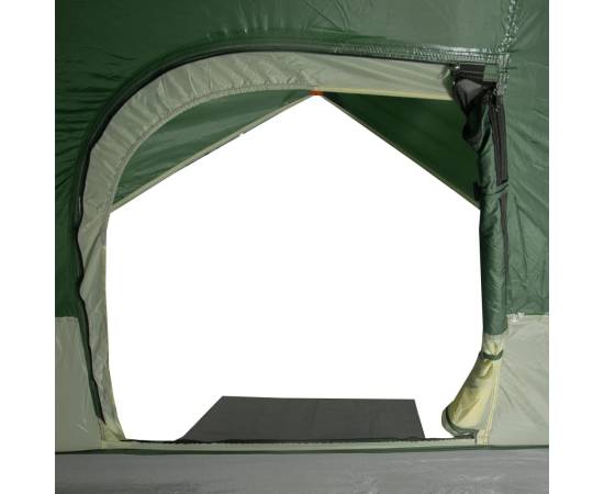 Cort de camping cupolă pentru 4 persoane, verde, impermeabil, 11 image