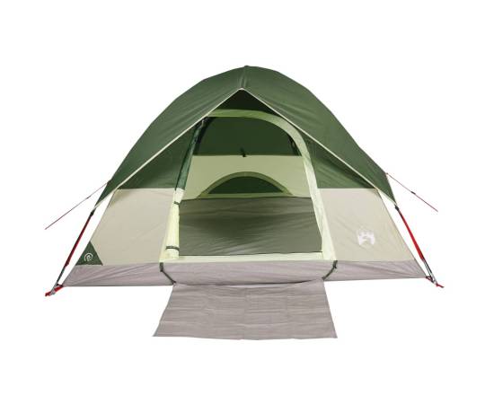 Cort de camping cupolă pentru 4 persoane, verde, impermeabil, 8 image