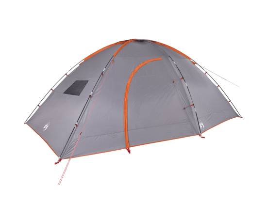 Cort de camping pentru 8 persoane, gri/portocaliu, impermeabil, 4 image