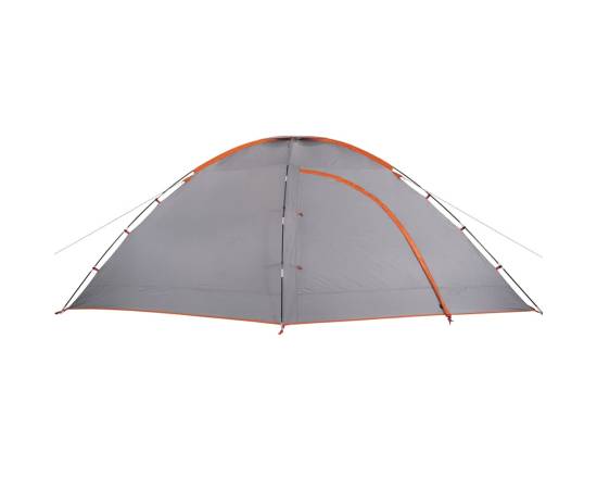 Cort de camping pentru 8 persoane, gri/portocaliu, impermeabil, 9 image