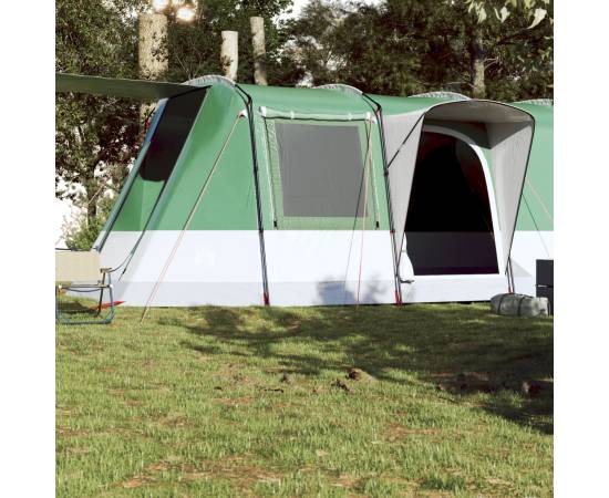Cort de camping tunel pentru 4 persoane, verde, impermeabil, 3 image