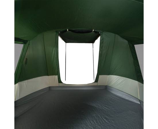 Cort de camping tunel pentru 4 persoane, verde, impermeabil, 10 image