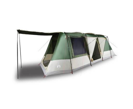 Cort de camping tunel pentru 4 persoane, verde, impermeabil, 4 image