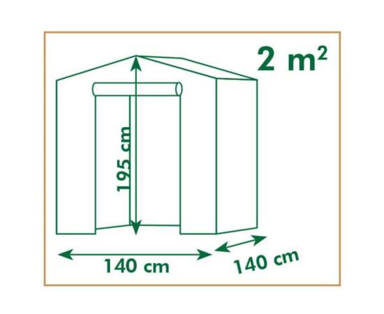 Nature seră tunel, 140 x 140 x 195 cm, 4 image