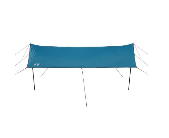 Prelată de camping, albastru, 460x305x210 cm, impermeabilă, 4 image