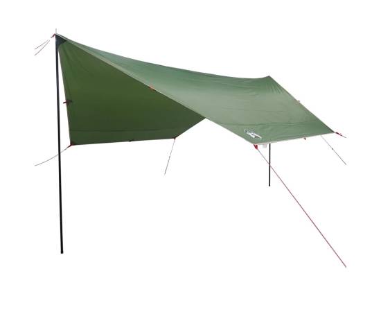Prelată de camping, verde, 430x380x210 cm, impermeabilă, 2 image