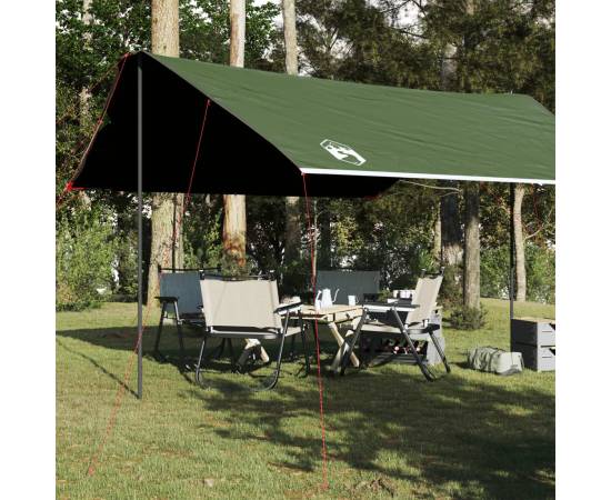 Prelată de camping, verde, 460x305x210 cm, impermeabilă
