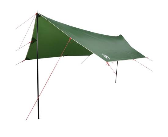 Prelată de camping, verde, 460x305x210 cm, impermeabilă, 2 image