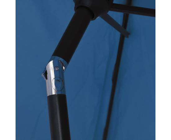 Umbrelă de soare, albastru, 200 x 224 cm, aluminiu, 6 image