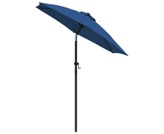 Umbrelă de soare, albastru, 200 x 224 cm, aluminiu, 3 image