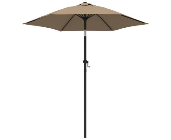 Umbrelă de soare, gri taupe, 200 x 224 cm, aluminiu, 2 image