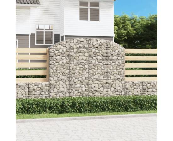 Coș gabion arcuit 200x30x160/180 cm fier galvanizat