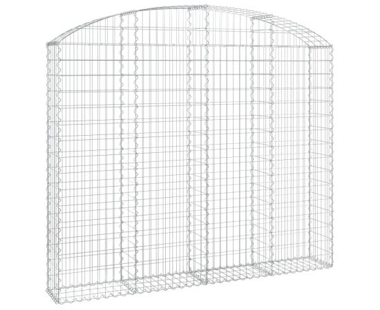 Coș gabion arcuit 200x30x160/180 cm fier galvanizat, 2 image